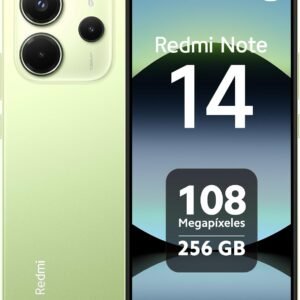 Xiaomi Redmi Note 14 Smartphone, 8+256GB, Green, 108MP AI Camera System, 5500mAh Battery, 120Hz Eye Care Display, AI Features (No Charger Included)